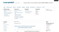 Desktop Screenshot of le-cours-particulier.fr