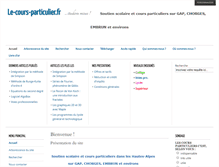 Tablet Screenshot of le-cours-particulier.fr